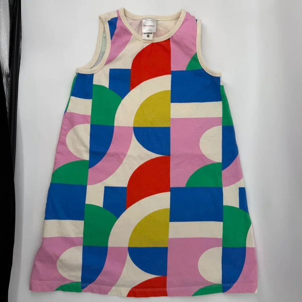 Hanna Andersson Colorful Shapes Tank Dress Size 120